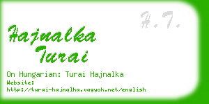 hajnalka turai business card